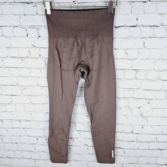 DO YOU EVEN | ribbed waist compression seamless gym workout leggings - Picture 4 of 8